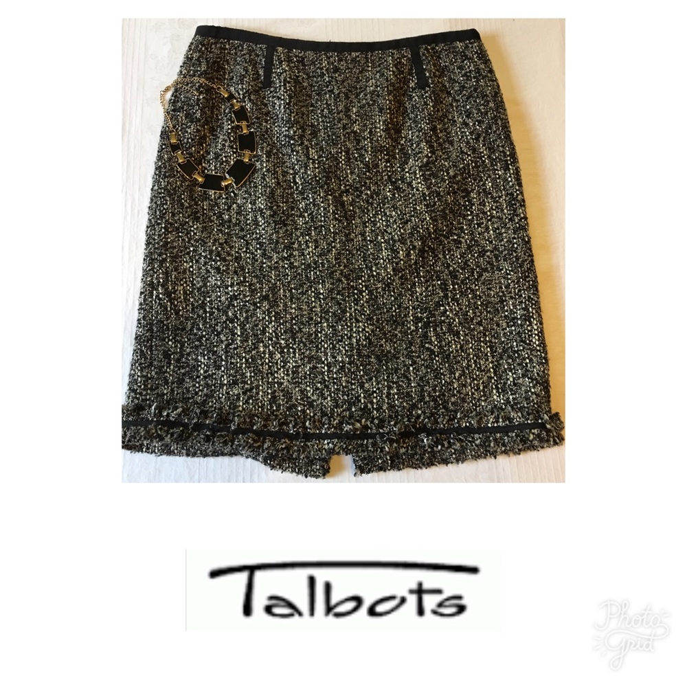 Talbots Tweed Inspired 10 Petite Skirt Career Timeless Versatile Stylish